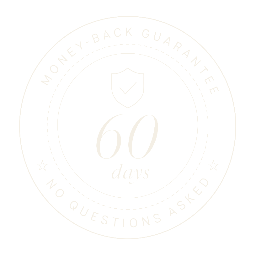 60-day money-back guarantee seal